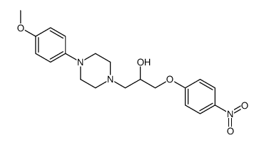 1-[4-(4-methoxyphenyl)piperazin-1-yl]-3-(4-nitrophenoxy)propan-2-ol结构式