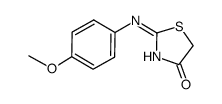 (E)-2-((4-methoxyphenyl)imino)thiazolidin-4-one结构式