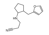 3-[[2-(furan-2-ylmethyl)cyclopentyl]amino]propanenitrile结构式