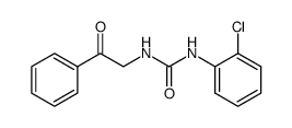 N-(2-Chlorophenyl)carbamoyl-α-aminoacetophenone结构式