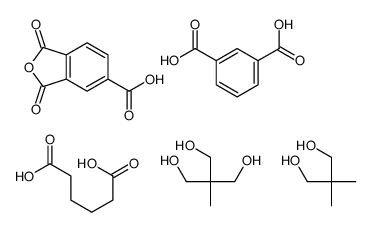 benzene-1,3-dicarboxylic acid,2,2-dimethylpropane-1,3-diol,1,3-dioxo-2-benzofuran-5-carboxylic acid,hexanedioic acid,2-(hydroxymethyl)-2-methylpropane-1,3-diol Structure