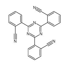 2-[4,6-bis(2-cyanophenyl)-1,3,5-triazin-2-yl]benzonitrile Structure