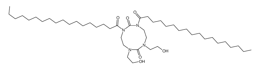 octahydro-1,3-bis(2-hydroxyethyl)-6,8-distearoyl-1,3,6,8-tetrazecine-2,7-dione结构式