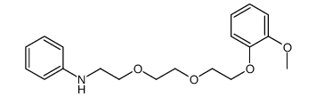 N-[2-[2-[2-(2-methoxyphenoxy)ethoxy]ethoxy]ethyl]aniline Structure