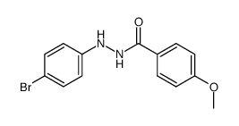 1-(p-methoxybenzoyl)-2-(p-bromophenyl)hydrazine结构式