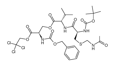 (Z)-D-Ser[N-Boc-Cys(Acm)-L-Val]-OTce结构式