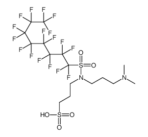 3-[[3-(dimethylamino)propyl][(heptadecafluorooctyl)sulphonyl]amino]propanesulphonic acid结构式
