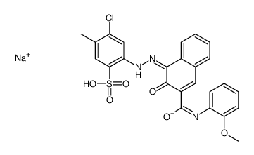 4-Chloro-2-[2-hydroxy-3-(o-methoxyphenylcarbamoyl)-1-naphtylazo]-5-methylbenzenesulfonic acid sodium salt picture