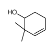 2,2-Dimethyl-3-cyclohexen-1-ol结构式