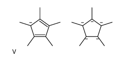 BIS(PENTAMETHYLCYCLOPENTADIENYL)VANADIU&结构式