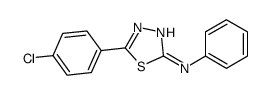 5-(4-chlorophenyl)-N-phenyl-1,3,4-thiadiazol-2-amine Structure