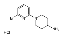 6'-Bromo-3,4,5,6-tetrahydro-2H-[1,2']bipyridinyl-4-ylamine hydrochloride structure