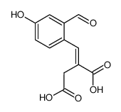 2-[(2-formyl-4-hydroxyphenyl)methylidene]succinic acid Structure