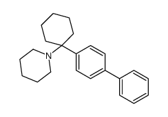 1-[1-(4-phenylphenyl)cyclohexyl]piperidine结构式