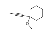 1-Methoxy-1-(1-propynyl)cyclohexane结构式