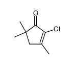 2-chloro-3,5,5-trimethyl-2-cyclopentenone Structure