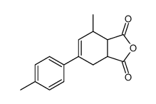 3-methyl-5-p-tolyl-cyclohex-4-ene-1,2-dicarboxylic acid anhydride Structure