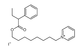 8-pyridin-1-ium-1-yloctyl (2R)-2-phenylbutanoate,iodide Structure