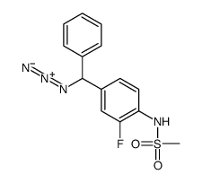 N-[4-[azido(phenyl)methyl]-2-fluorophenyl]methanesulfonamide结构式