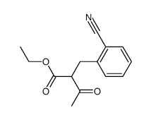 2-(2-cyano-benzyl)-acetoacetic acid ethyl ester Structure