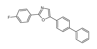 2-(4-fluorophenyl)-5-(4-phenylphenyl)-1,3-oxazole结构式