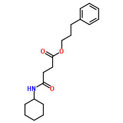 3-Phenylpropyl 4-(cyclohexylamino)-4-oxobutanoate结构式