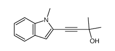 1-(1'-methyl-2'-indolyl)-3-methyl-1-butyn-3-ol Structure