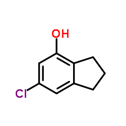 6-Chloro-4-indanol structure