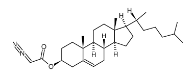 cholest-5-en-3β-yl diazoacetate结构式