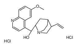 (S)-[(2R,5R)-5-ethenyl-1-azabicyclo[2.2.2]octan-2-yl]-(6-methoxyquinolin-4-yl)methanol,dihydrochloride Structure