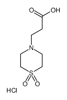 1-DIXOIDE-4-THIOMORPHOLINEPROPANOIC ACID HYDROCHLORIDE structure