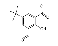 5-tert-butyl-3-nitrosalicylaldehyde结构式