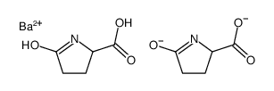 barium bis(5-oxo-DL-prolinate) Structure