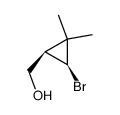 cis-2-bromo-3-(hydroxymethyl)-1,1-dimethylcyclopropane结构式