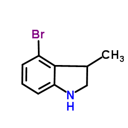 4-Bromo-3-methylindoline结构式