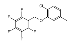 1-[(2-chloro-5-methylphenoxy)methyl]-2,3,4,5,6-pentafluorobenzene Structure