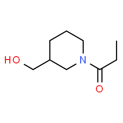 1-Propanone,1-[3-(hydroxymethyl)-1-piperidinyl]- structure