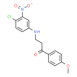 3-(4-chloro-3-nitroanilino)-1-(4-methoxyphenyl)-1-propanone picture