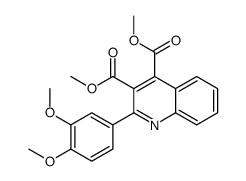 dimethyl 2-(3,4-dimethoxyphenyl)quinoline-3,4-dicarboxylate Structure