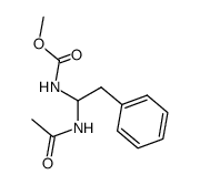 N-Acetyl-N'-(methoxycarbonyl)-1,1-diamino-2-phenylethane Structure