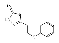 5-(2-phenylsulfanylethyl)-1,3,4-thiadiazol-2-amine structure