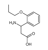 3-AMINO-3-(2-PROPOXYPHENYL)-PROPIONIC ACID structure