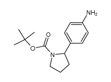 N-Boc-2-(4-aminophenyl)pyrrolidine结构式