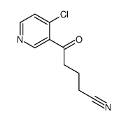 5-(4-CHLORO-3-PYRIDYL)-5-OXOVALERONITRILE结构式