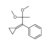 (1-cyclopropylidene-2,2-dimethoxypropyl)benzene结构式