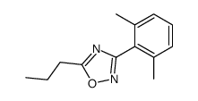 3-(2,6-dimethylphenyl)-5-propyl-1,2,4-oxadiazole结构式