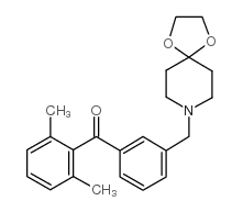 2,6-DIMETHYL-3'-[8-(1,4-DIOXA-8-AZASPIRO[4.5]DECYL)METHYL]BENZOPHENONE Structure