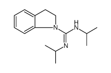 1H-Indole-1-carboximidamide, 2,3-dihydro-N,N'-bis(1-methylethyl)结构式