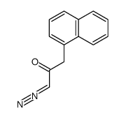 (1-naphthylacetyl)diazomethane Structure