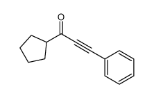 1-cyclopentyl-3-phenylprop-2-yn-1-one结构式